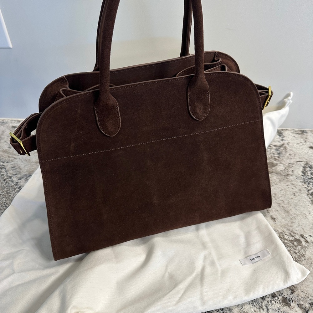 *VIRAL* THE ROW MARGAUX Inspired - beautiful chocolate brown genuine leather.